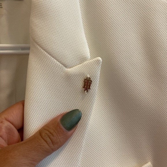 Tommy Hilfiger Fitter Cream Blazer - Picture 4 of 5